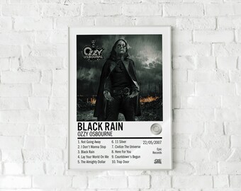 Póster De Pintura Impresiones En Lienzo Y Carteles Sin Marco Sunsightly Póster De OZZY Osbourne 2 Imágenes Artísticas De Pared Imágenes De Obras De Arte para La Decoración De La Sala De Estar