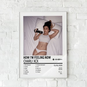 Charli XCX "how i'm feeling now" Art Music Album Poster HD Print 12" 16" 20" 24" 