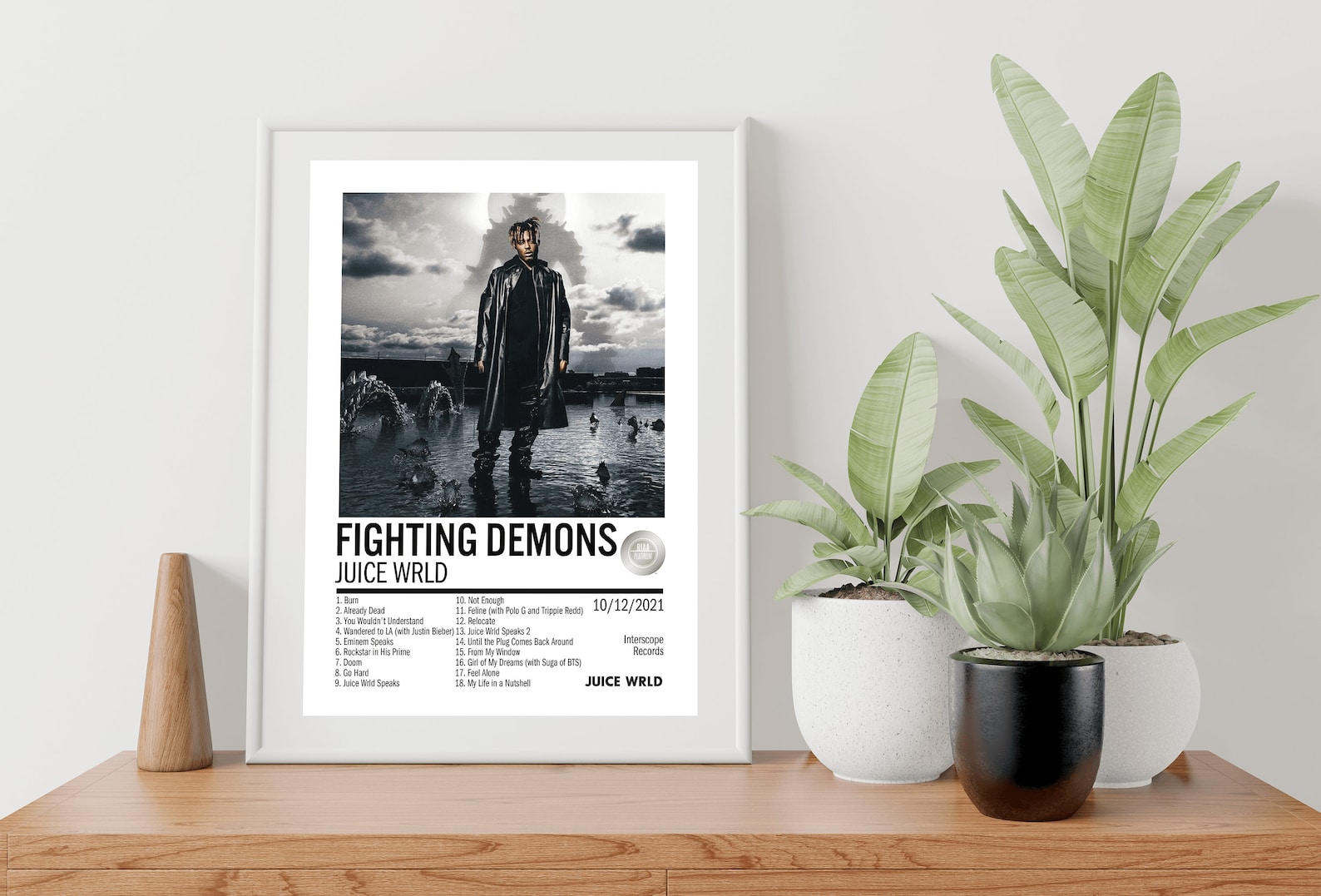 Fighting Demons Album Poster Juice Wrld Hip Hop Poster Album Etsy Australia