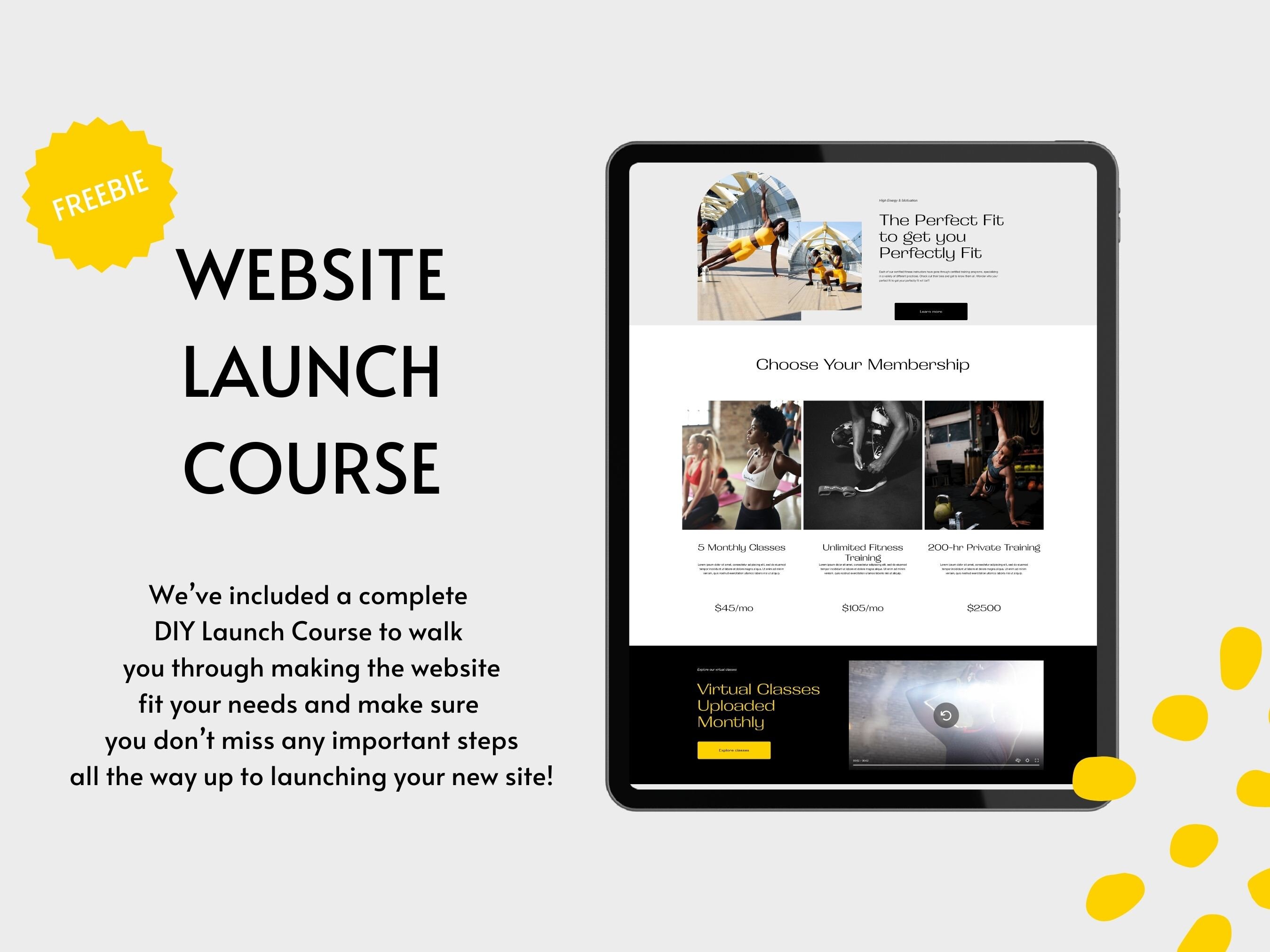 SQUARESPACE 7.1 WEBSITE TEMPLATE Design: Fit Mama | Customizable ...