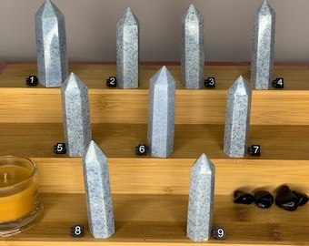 Blue Calcite Crystal Tower, Home Decor