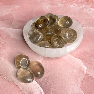 High Quality Smoky Quartz Tumbled Stone, Smoky Quartz