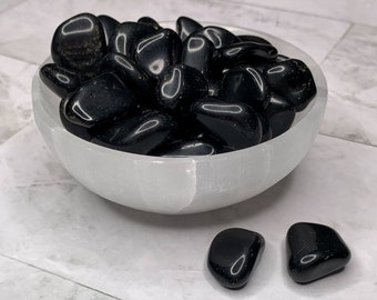 High Quality Black Tourmaline Tumbled Stone