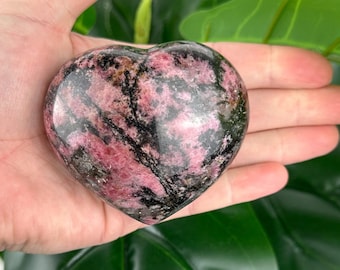 Rhodonite Heart – Emotional Healing & Self-Love (174g)