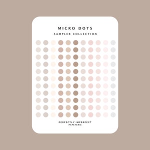 TRANSPARENT MICRO Dot Stickers | Minimal & Functional Planner Stickers | Mini Circle Stickers | Bullet Journal