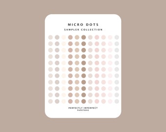 TRANSPARENT MICRO Dot Stickers | Minimal & Functional Planner Stickers | Mini Circle Stickers | Bullet Journal