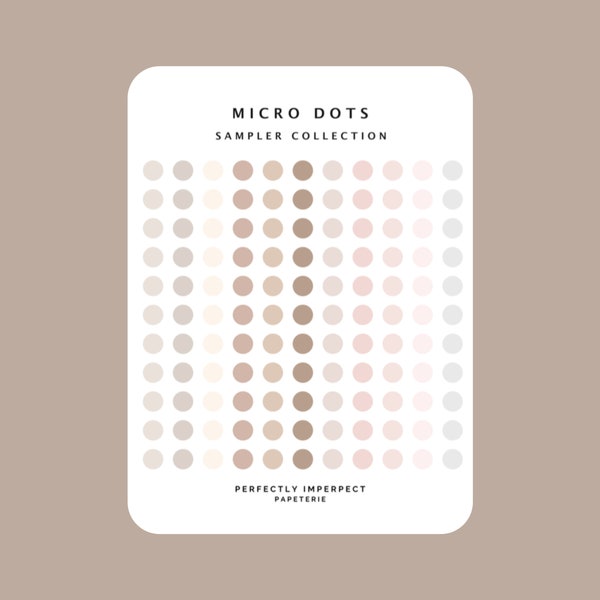 TRANSPARENT MICRO Dot Stickers | Minimal & Funktionale Planer Sticker | Mini Kreis Sticker | Bullet Journal