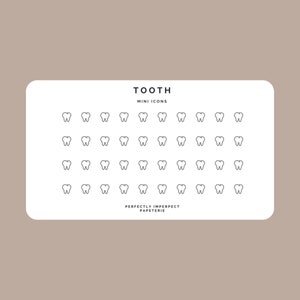 TAND/TANDARTS: minicirkelpictogrammen | Stickers financiële planner | Minimale en functionele plannerstickers | Bulletjournaal