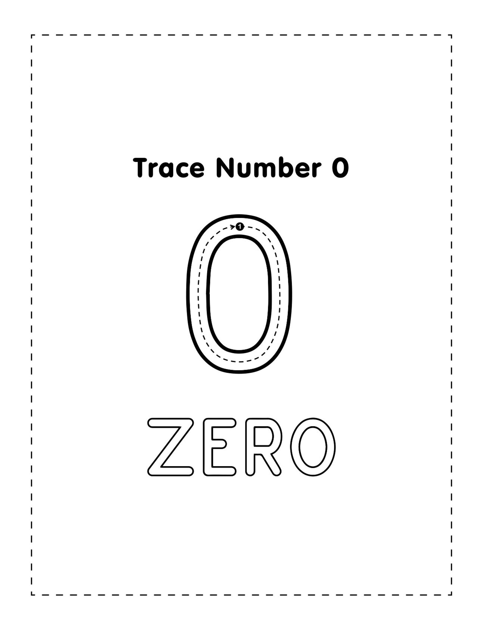 Printable Alphabets and Number Tracing Worksheet