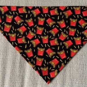 French Fries Over the Collar Bandana image 1