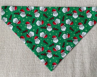 Santa Over the Collar Dog Bandana