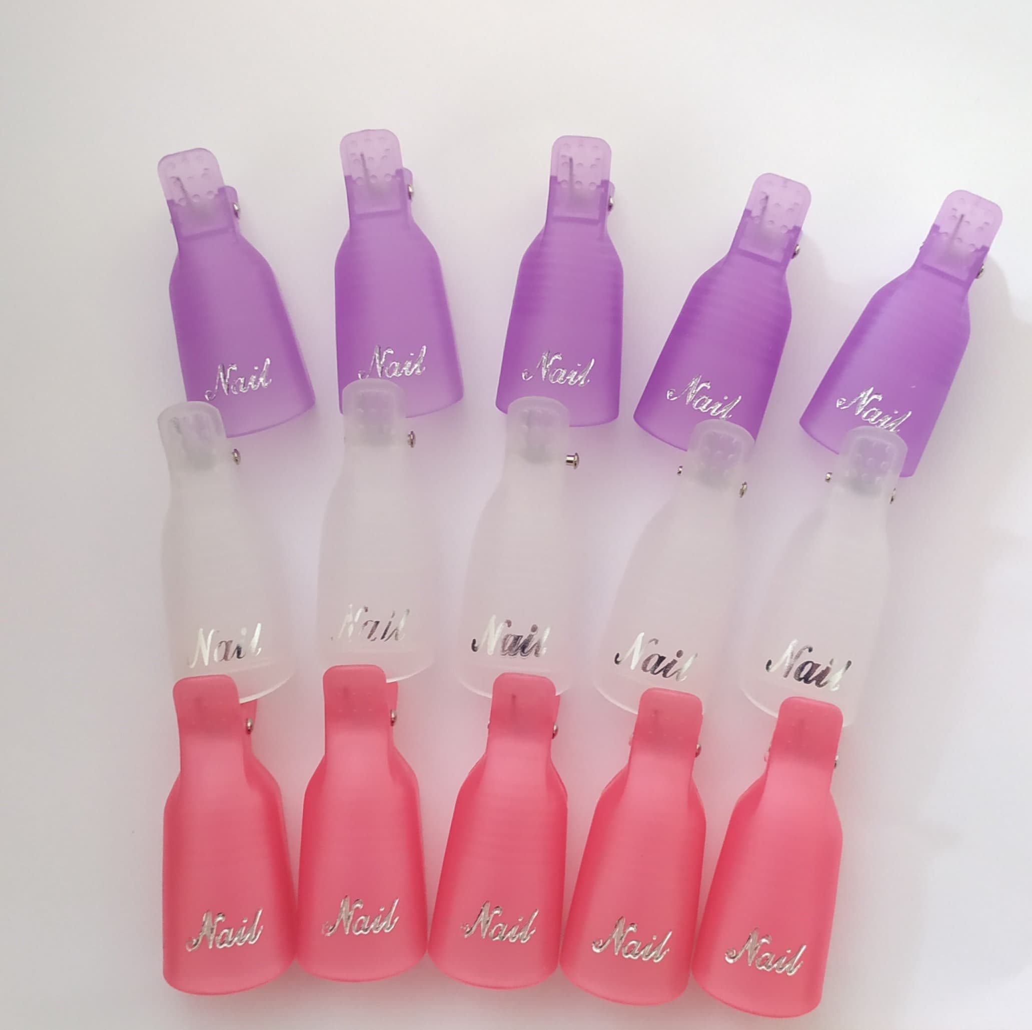 10 X Soak off Nail Caps Nail Clips Gel Polish Remover Caps Etsy