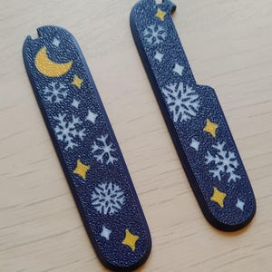 Special Edition Winter Theme Swiss army knife 91mm scales - 3D printed unique gift - regular and plus scale verion - for Victorinox