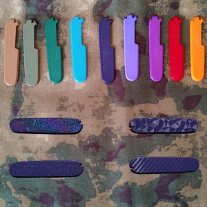 Plus Scales - Swiss army knife 91mm scales with pen slot, 3D printed - unique gift - for Victorinox
