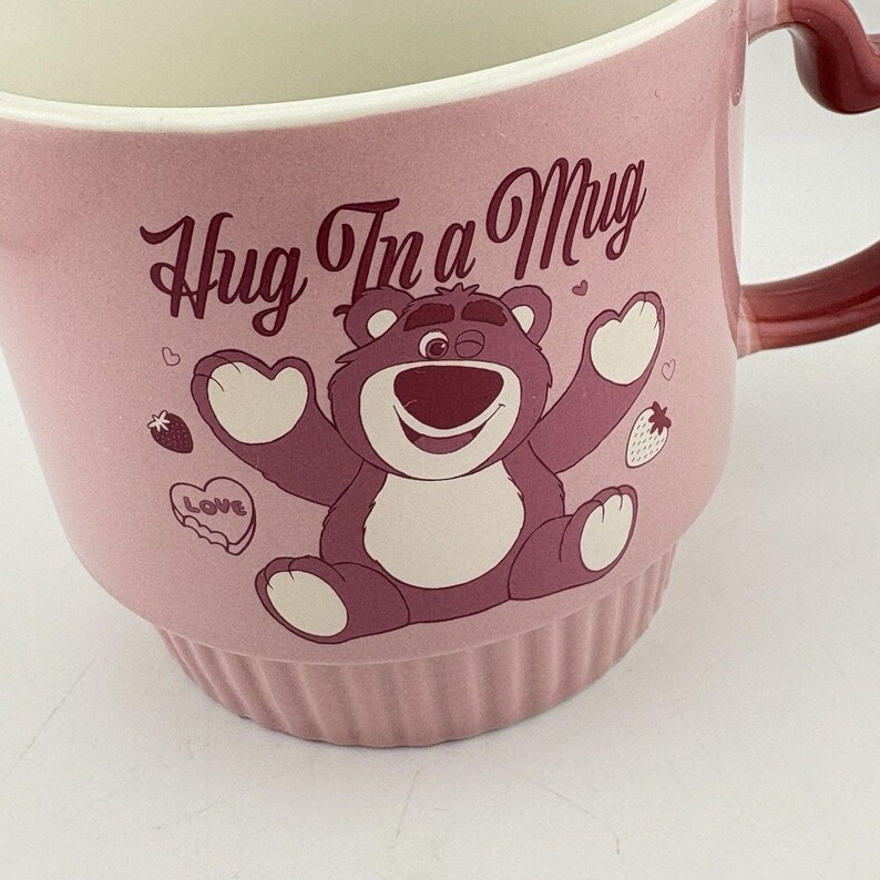 Toy Story 3 Disney Lotso Bear Pink Hug in a Mug Tea Coffee Mug Cup Film VGC image 6