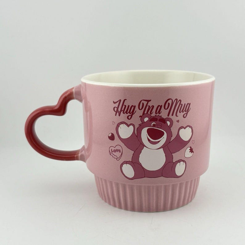 Toy Story 3 Disney Lotso Bear Pink Hug in a Mug Tea Coffee Mug Cup Film VGC image 4