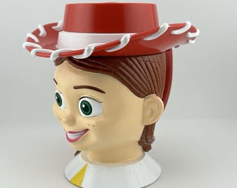 Disney Pixar Toy Story Jessie Plastic Flip Lid Mug Cup Disney on Ice Exclusive