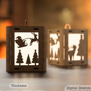New Year Christmas Lamp Night Light Deer Lantern Decoration Hanging Tree Decoration Candle Holder *Digital Download*