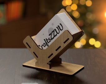 Titular de la tarjeta de visita Archivos svg cortados con láser, archivos vectoriales para corte por láser*** Descarga digital