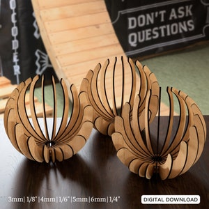 キャンドルスティック レーザーカット SVG キャンドルホルダー SVG ベクターテンプレート DXF Glowforge ランプファイル ベクタープラン レーザー CNC パターン レーザーカット ウッドパターン