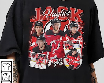 Limited Jack Hughes Shirt Ice Hockey American Professional Hockey Championship Sport Vintage 90S Sweatshirt Graphic Tee Gift Fans