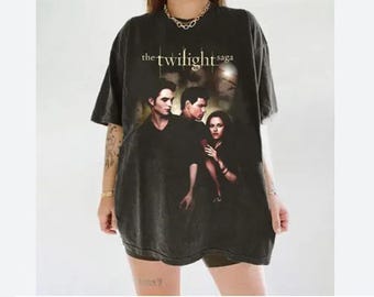 Vintage Twilight Shirt, Retro Twilight Merch T-shirt, Gift For Book Lover Twilight Saga, Vampires Wolves Romance shirt, Edward Cullen Bella