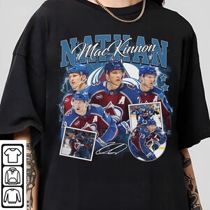 Nathan MacKinnon Shirt Ice Hockey Canadian Professional Hockey Championship Sport Vintage 90s Sweatshirt Hoodie Graphic Tee Gift Fans