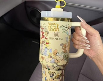 Classic Winnie The Pooh Inspired Metal Tumbler 40oz Cup, Original Classic Winnie The Pooh 40oz Tumbler, Winnie The Pooh Tumbler 40oz