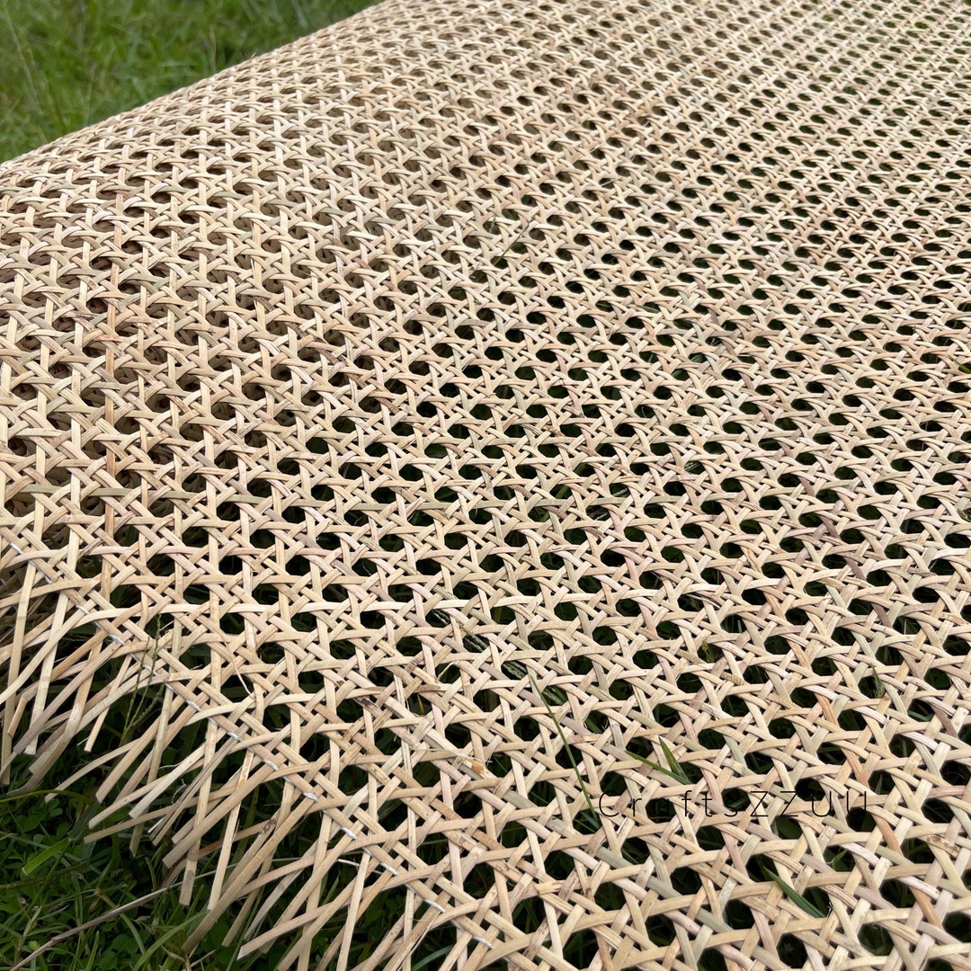 Premium Natural Rattan Cane Webbing Roll, Rattan Hexagon Weave for DIY  Projects, Rattan Furniture. Super Durable and Tough 