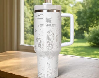 Princess Tumbler 40oz, The Little Mermaid Disney Tumbler 40oz, Travel Cup for Disneyland, Gift For Her, Stainless Steel Insulated Cup