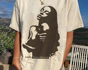 Camiseta gráfica de Sade Adu, camiseta vintage de Sade, camiseta de Sade de los 90, camiseta para fanáticos de la música, camiseta de Sade Adu, regalo para hombres, mujeres, color cómodo