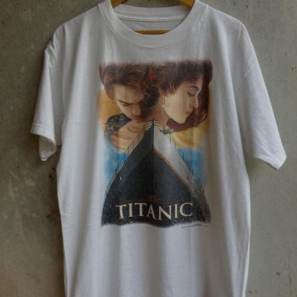 Vintage Titanic Film Shirt, Titanic Film Homage Tshirt, Titanic Film Fan Tees, Titanic Film Retro 90s Shirt, Titanic Film Merch Gift