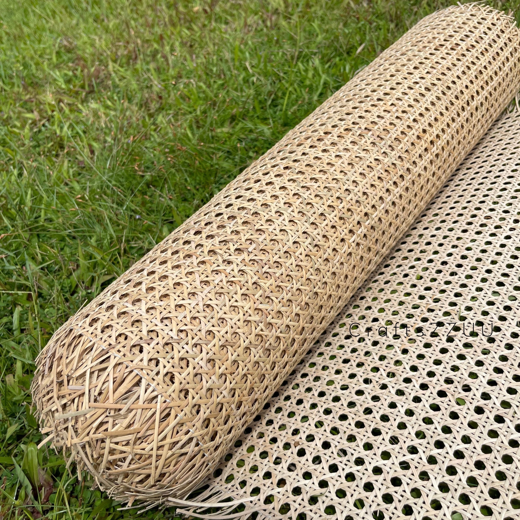 24 Wide, Natural Radio Weave, Cane Webbing Roll, Buy More Save