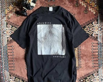 Slowdive Souvlaki Shirt, Slowdive Tour 90s Vintage Shirt, Slowdive
