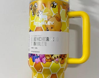 Vaso metálico clásico de 40 oz inspirado en Winnie the Pooh, vaso original clásico de 40 oz de Winnie the Pooh, vaso de Winnie the Pooh de 40 oz