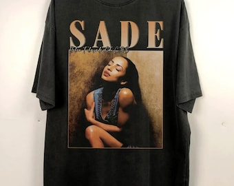 T-shirt graphique Sade Adu, T-shirt Sade vintage, chemise Sade des années 90, chemise de fans de musique, T-shirt Sade Adu, cadeau pour homme, couleur confort pour femme