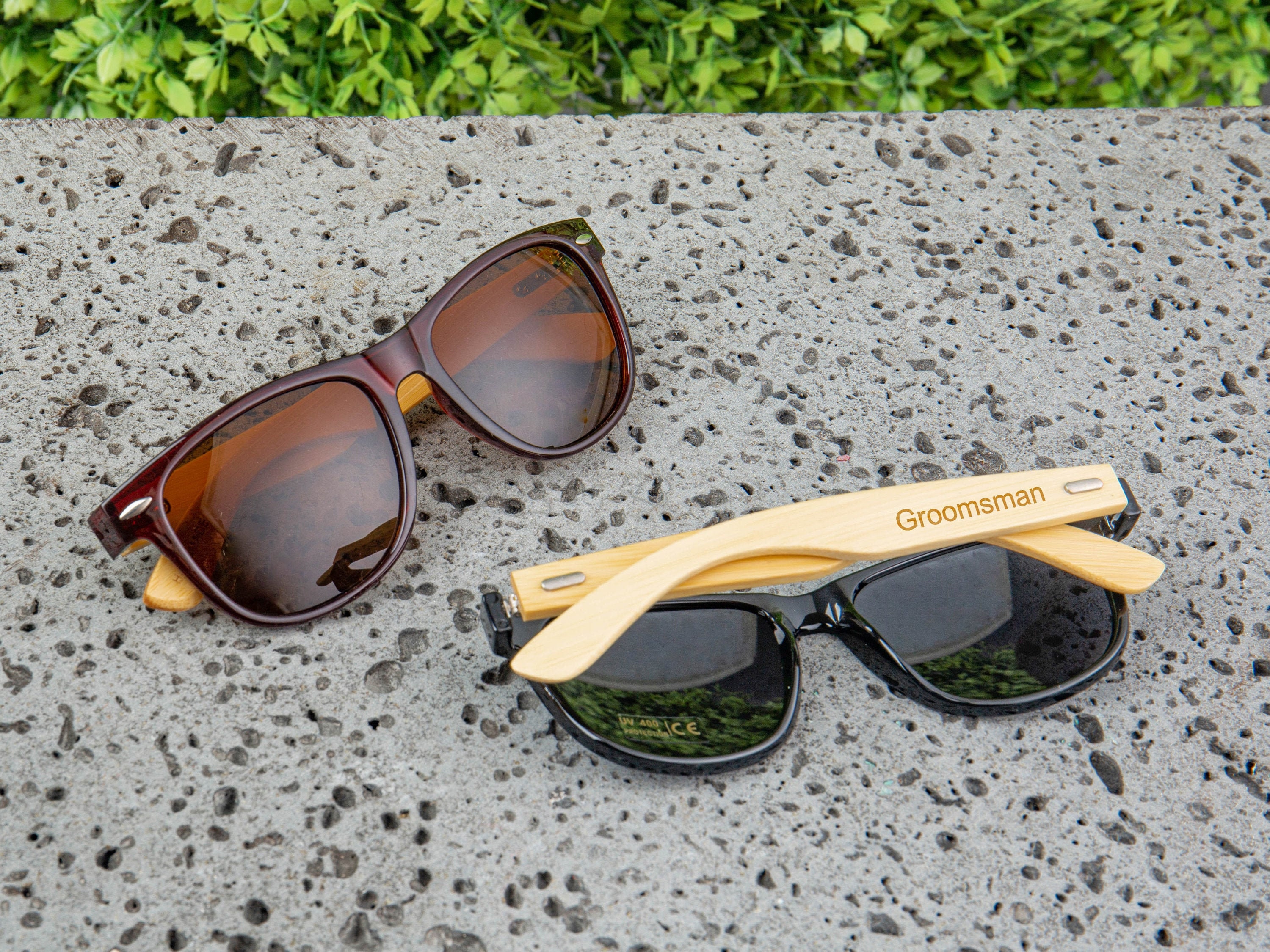 Groomsmen Gifts Personalized Sunglasses Wood Sunglasses Custom Etsy