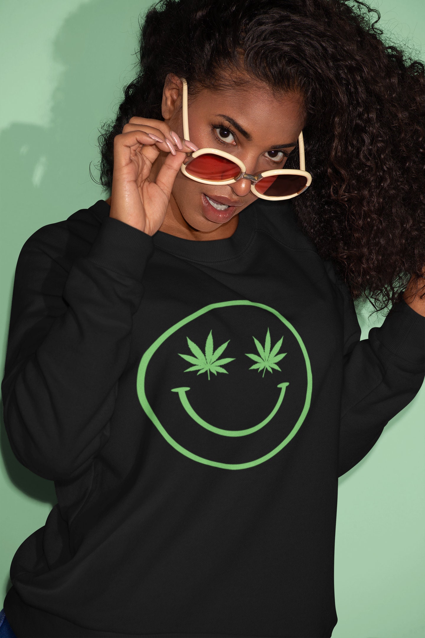 Stoner Girl Weed Face SVG Marijuana