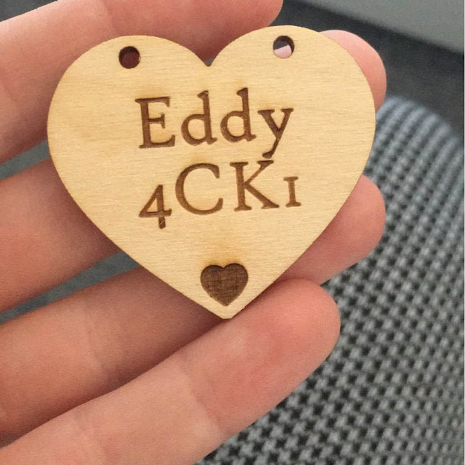 Personalised Engraved Wooden Hearts Wooden Heart Keepsake Etsy