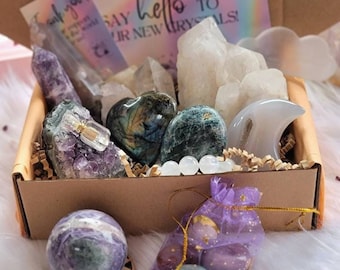 Crystal Mystery Box, Healing Crystal Kit, Crystal Surprise Gift Box, Mystery Crystal Box, Large Crystal Gift Set, Crystal Towers