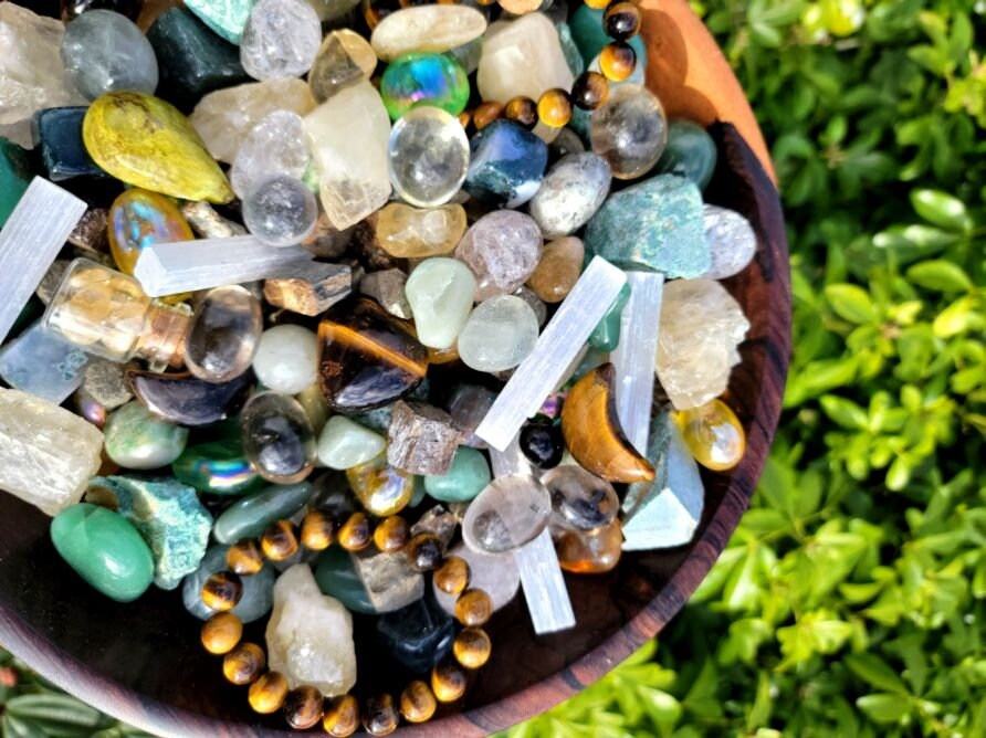 Abundance & Wealth Crystal Confetti Scoop Tumbled Stones for Etsy