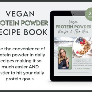 Vegan Protein Powder Recipe & Idea Book | Plant-Based | High Protein Recipes | Nutrition | eBook | Weight Loss | Fat Loss | Muscle Building