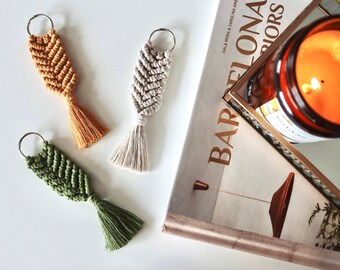 Macrame Ring Key Holder ALEXIA Boho Chic