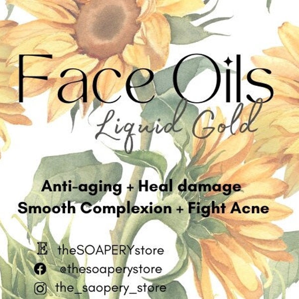 Face Oil, anti-aging, heal skin damage, smooth complexion, fight acne, moisturize, soften, diminish dark spots, argan oil, golden jojoba oil