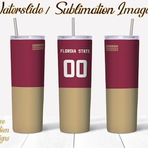 FLORIDA STATE **BUNDLE** , Water Slide, Template for Sublimation, 20 oz Skinny Tumbler Design