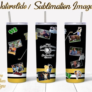 Happy Gilmore, Water Slide, Template for Sublimation, 20 oz Skinny Tumbler Design
