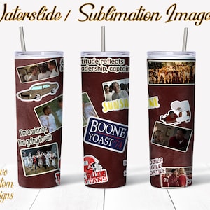 Remember the Titans, Water Slide, Template for Sublimation, 20 oz Skinny Tumbler Design