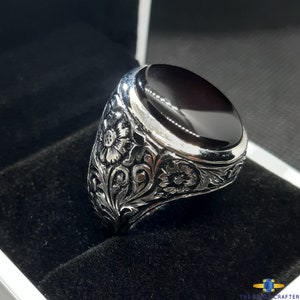 Natural Yemeni Aqeeq Ring Shifat al abad Carnelian Ring Yemeni Blood Agate Stone Ring 925 Silver Handmade Artisan Ring Engraving Art Ring