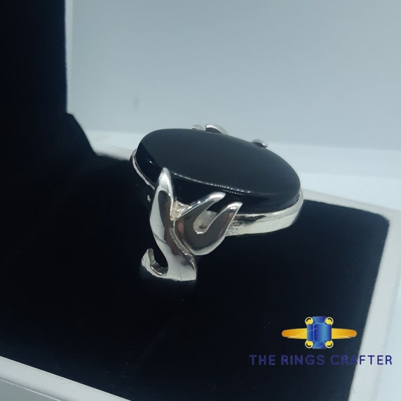 925 Solid Silver Custom Monogram Name Ring 3 Initals Name Ring Silver rings  for Men - AliExpress