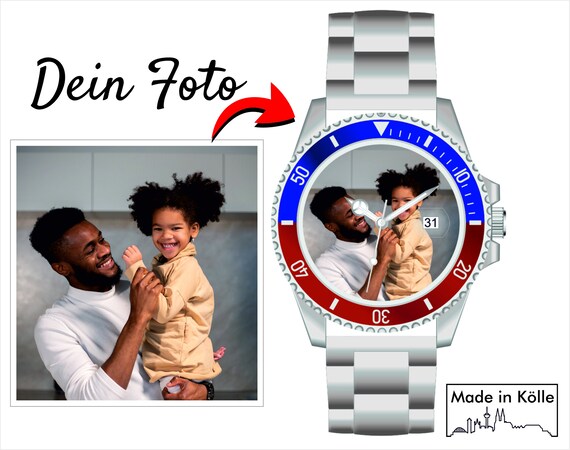 Foto horloge mannen horloge foto cadeau gepersonaliseerd door